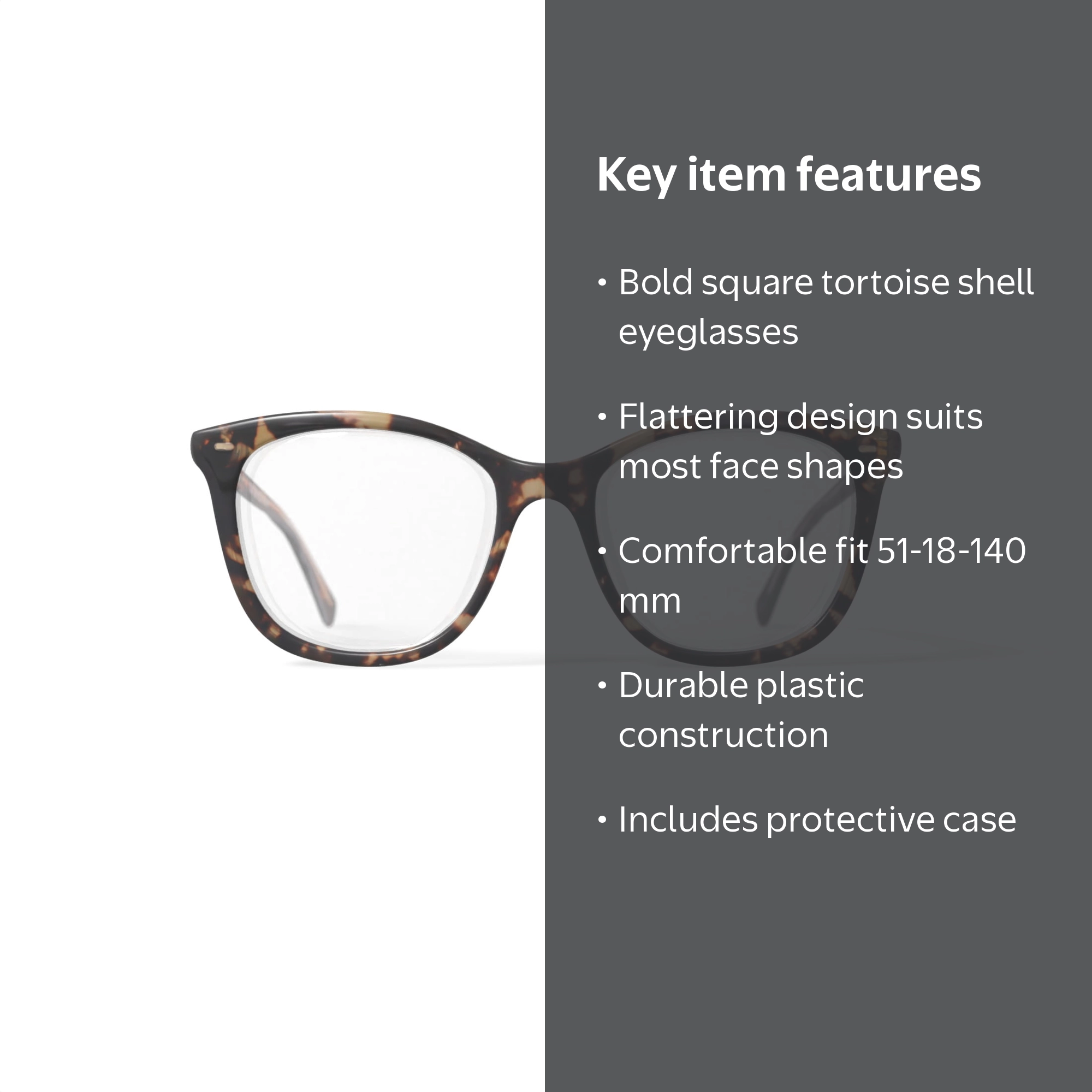 True Religion Women's TRU T005 Square Prescription Eyeglasses with