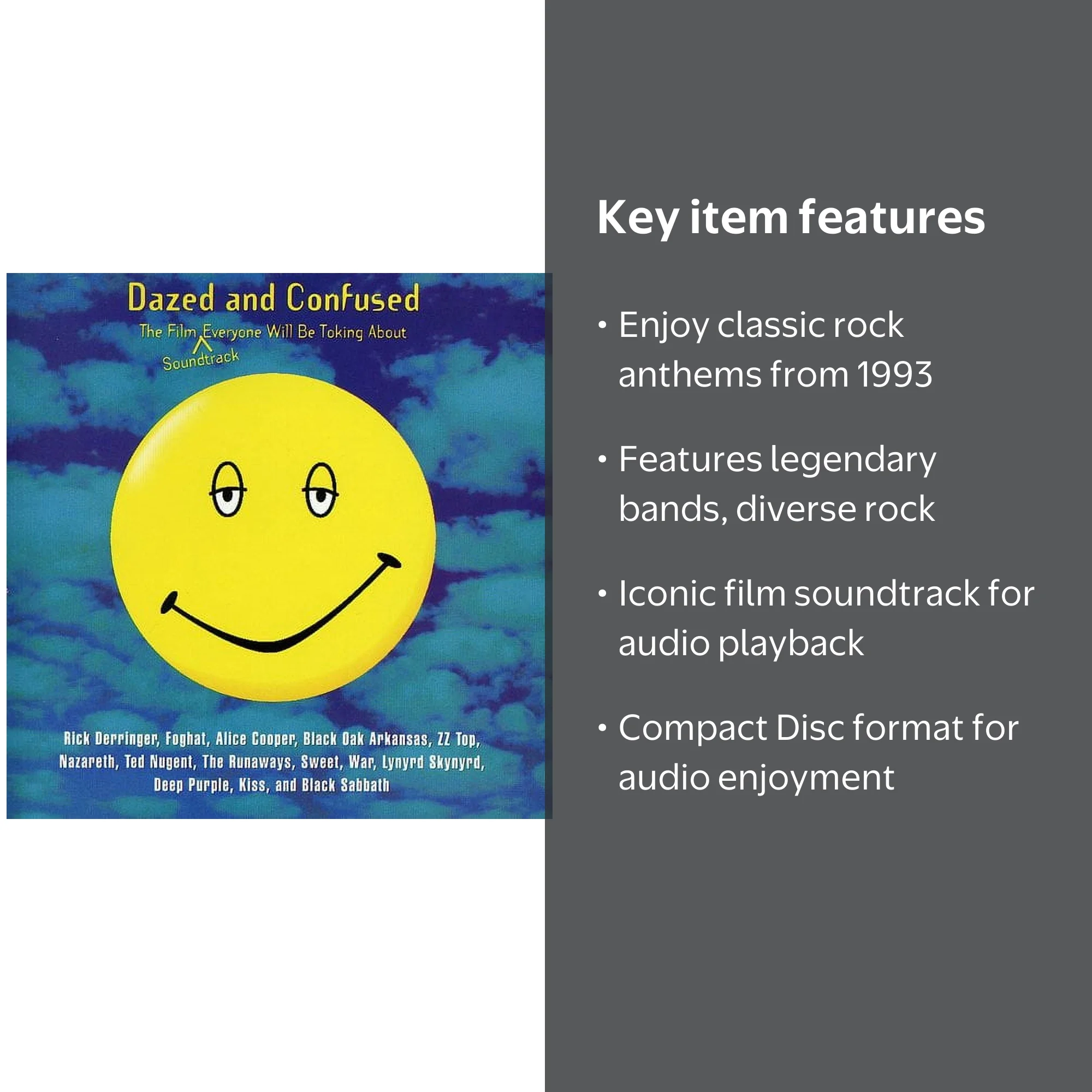 Various Artists - Dazed and Confused Soundtrack - CD - Walmart.com