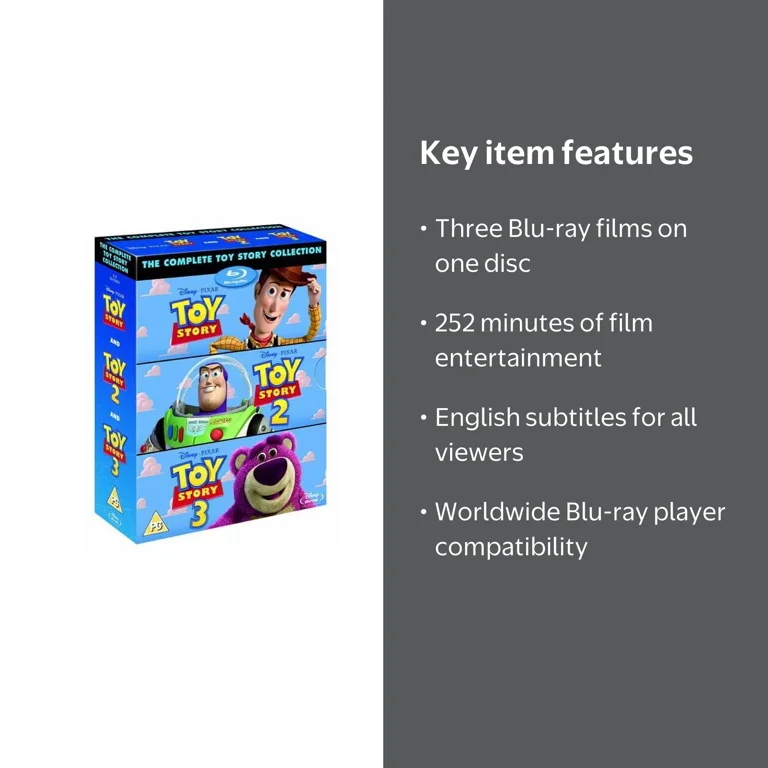 Toy Story TRILOGY [Blu-Ray Box Set] Complete 1, 2, 3, - Walmart.com