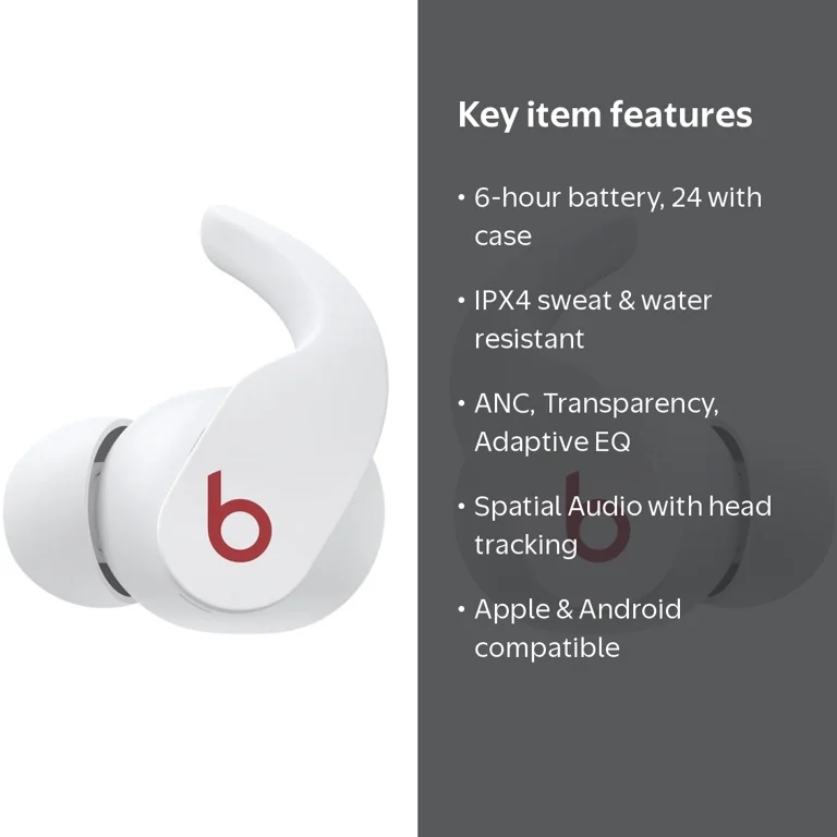 Beats by Dr. Dre Beats Fit Pro White, Noise Cancelling Wireless