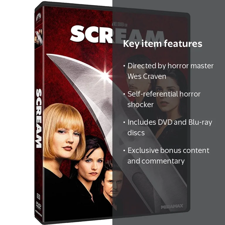 Scream (DVD + Blu-ray), Miramax, Horror - Walmart.com
