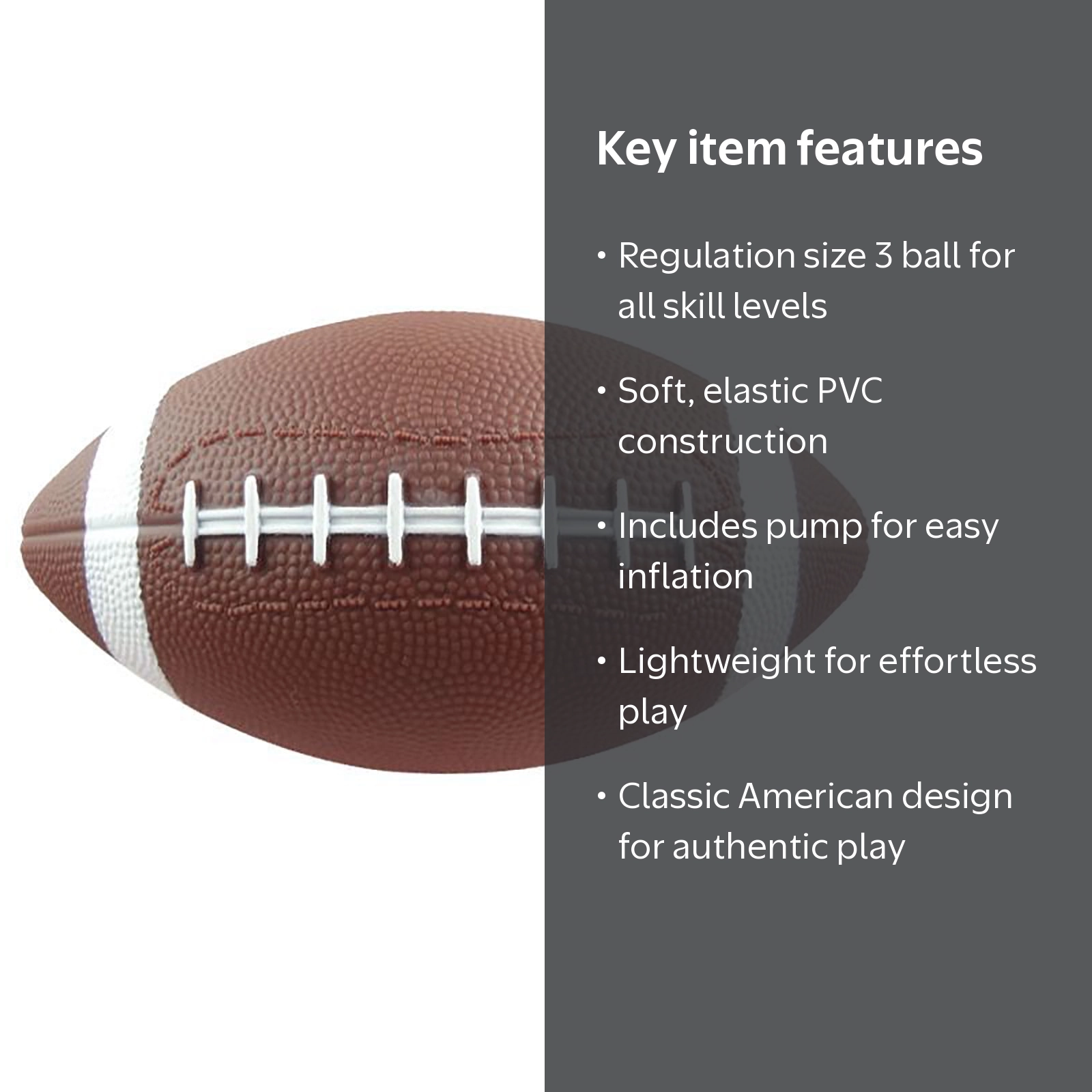 Sulgyt Youth Footballs Inflatable with Pump for Youth, Junior