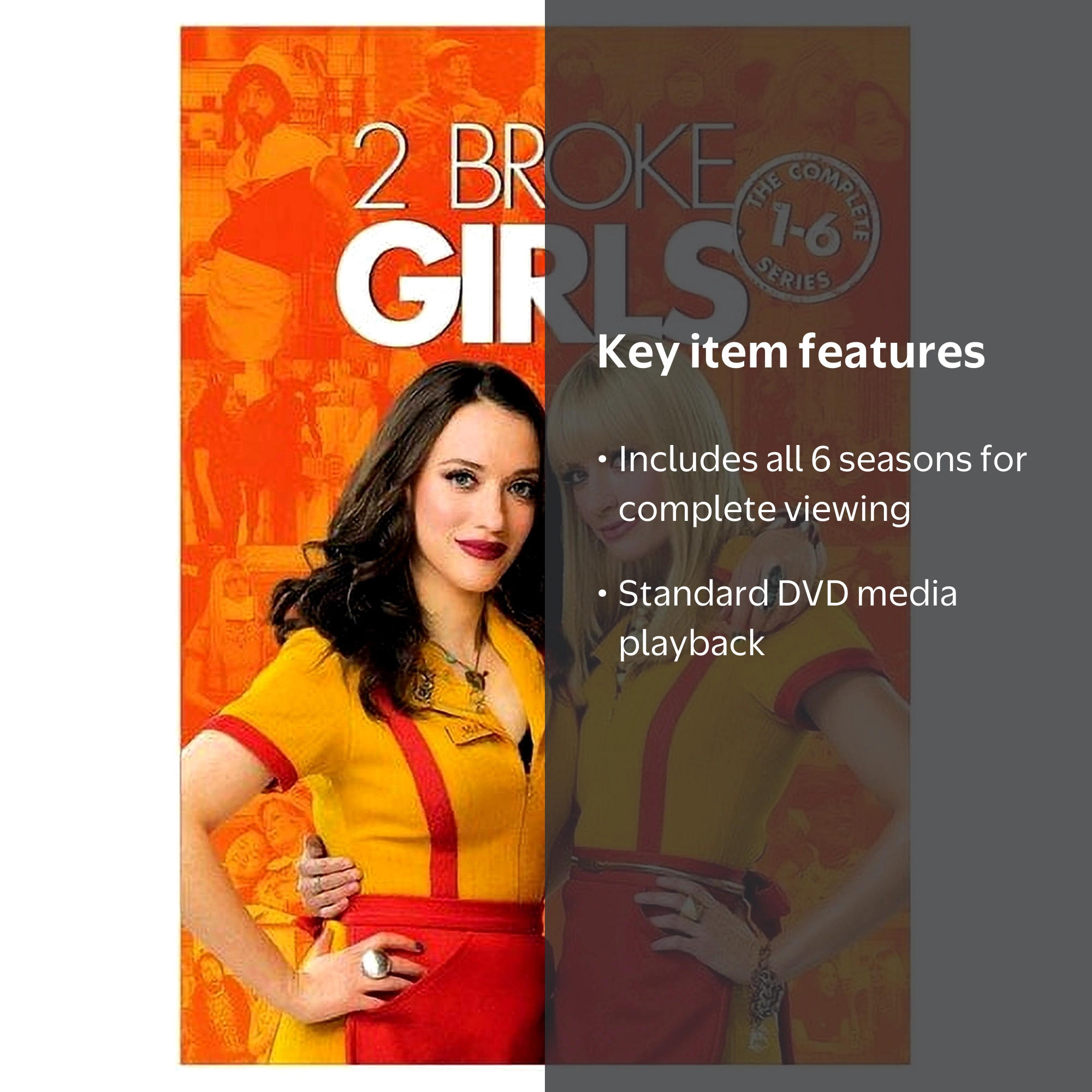 2 Broke Girls: The Complete Series (1-6) (DVD) - Walmart.com