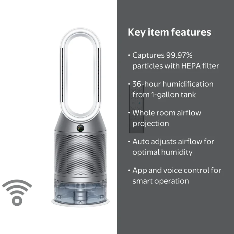 Dyson, Purifier Humidify+Cool‚Ñ¢ PH03, HEPA Carbon Filter, White