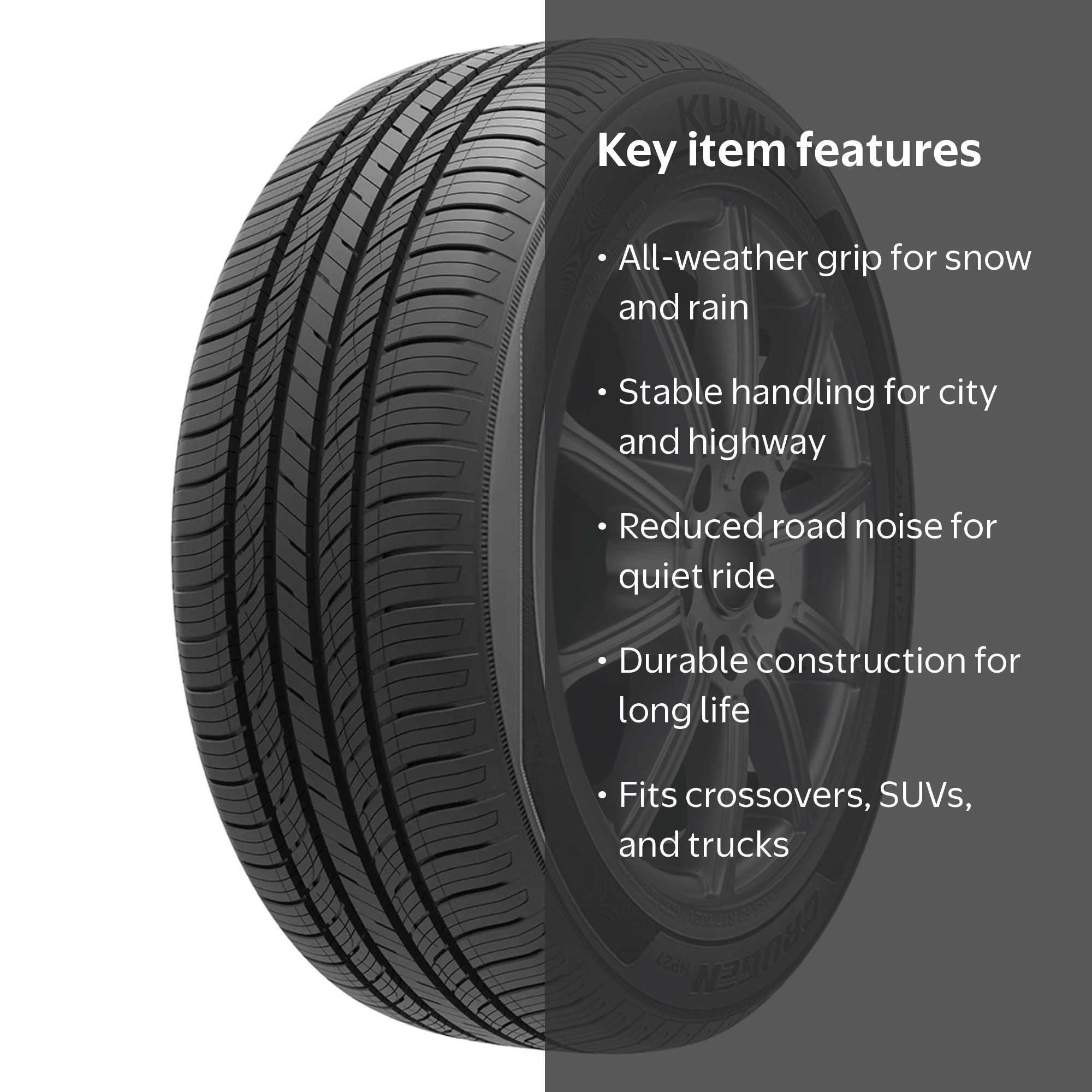 Kumho Crugen HP27 All Season 265/65R18 114V Passenger Tire
