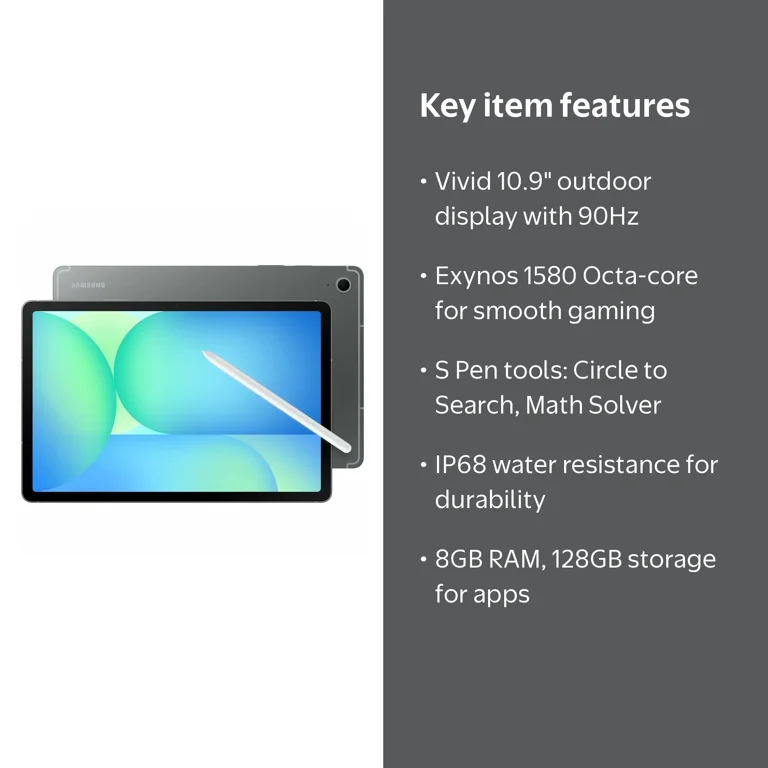 Samsung Galaxy Tab S10 FE 5G, SM-X528U, 10.9
