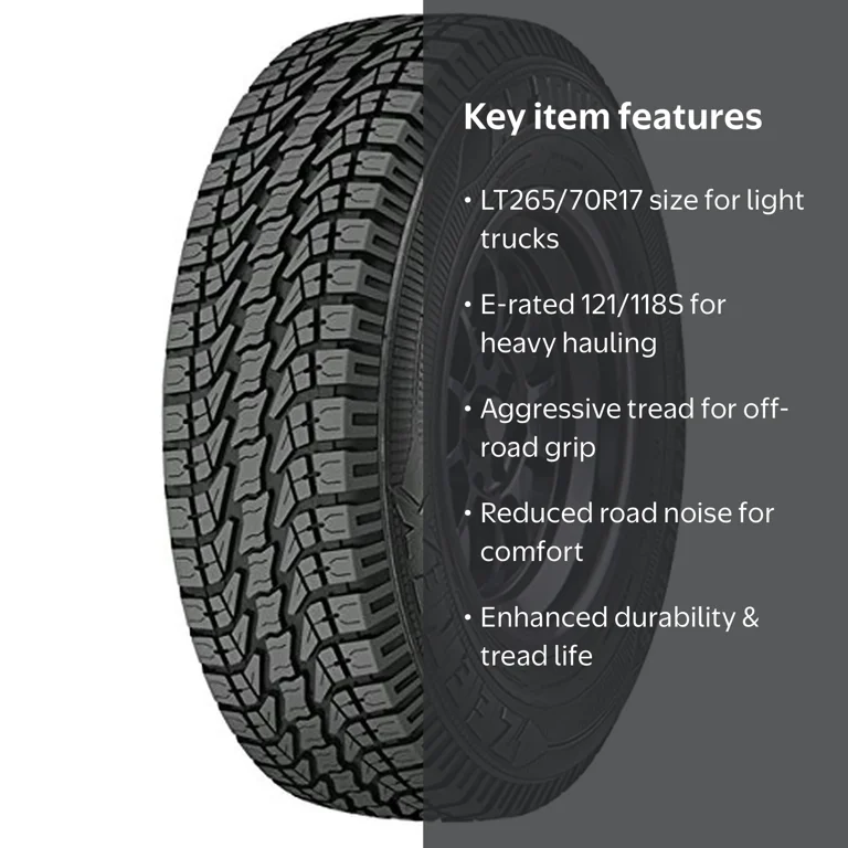 Zeetex, Light Truck Tire, LT265/70R17 121/118S, Black - Walmart.com