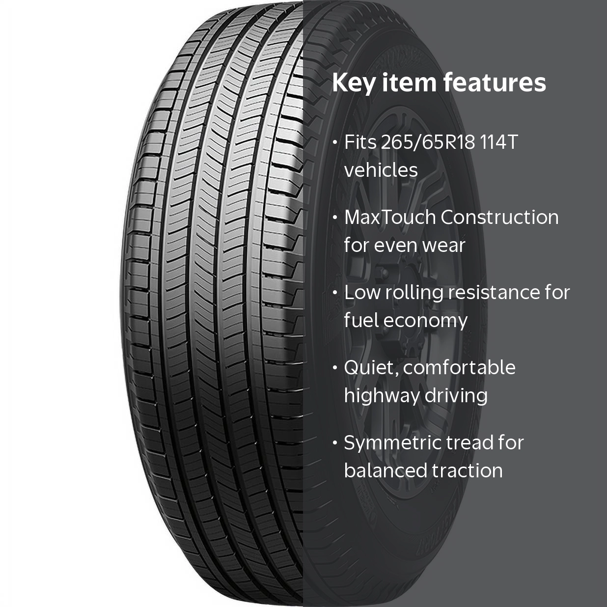 Michelin Primacy LTX 265/65R18 114T Tire - Walmart.com