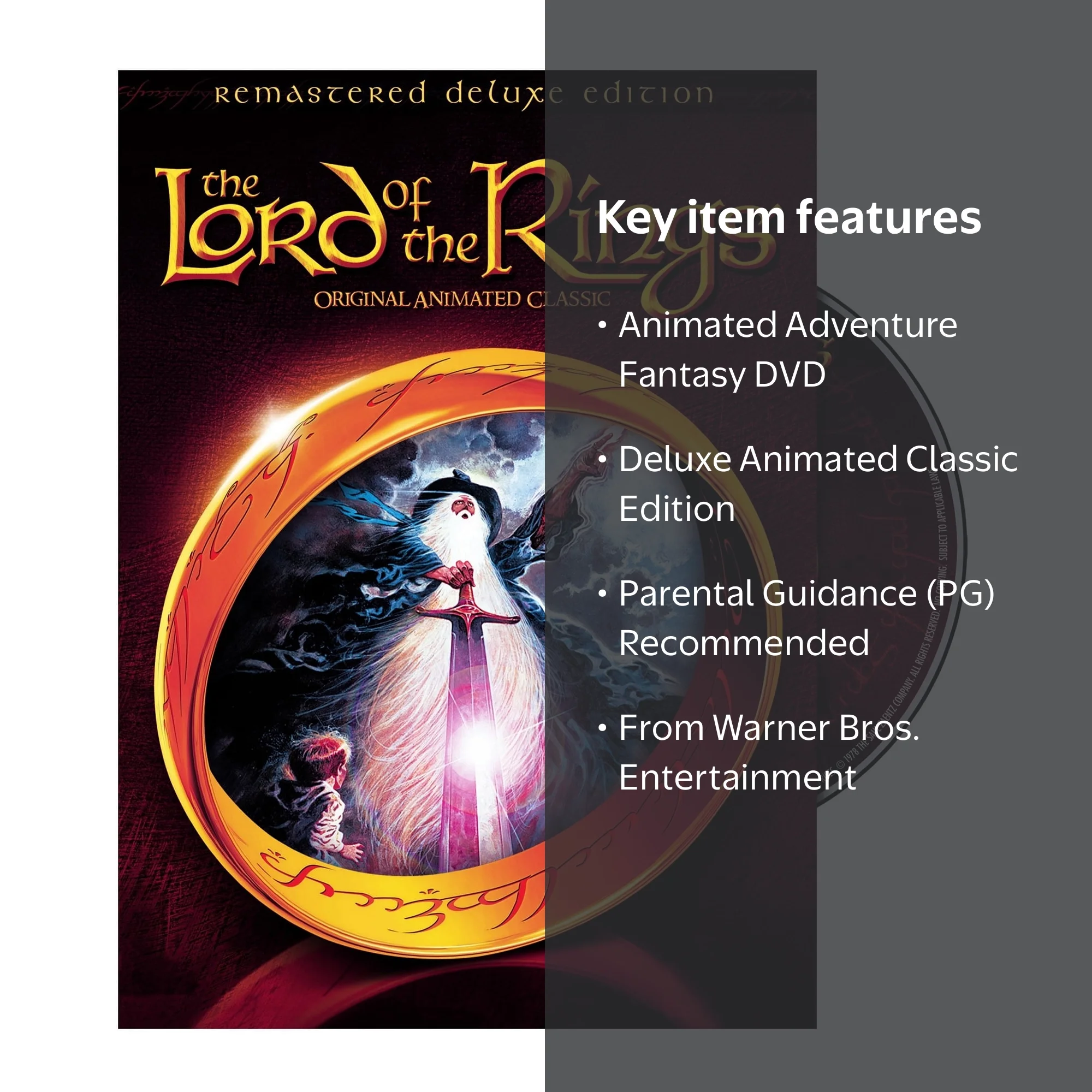 Lord of the Rings: Original Animated Classic DVD, Deluxe Edition