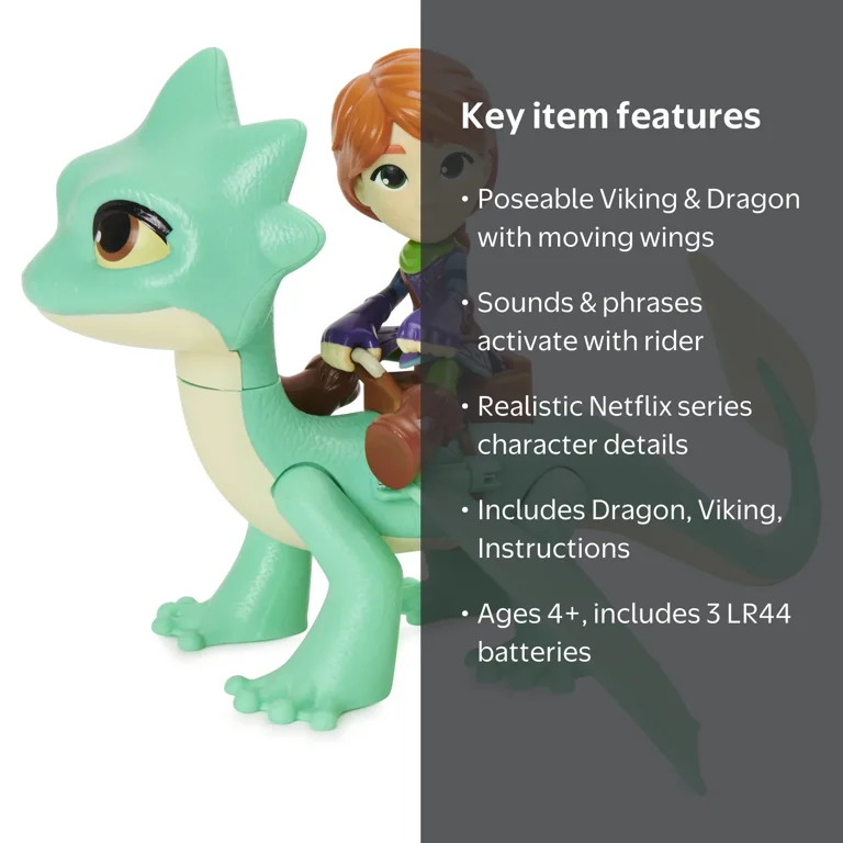 DreamWorks Interactive Dragon and Viking Figurines - Rescue Riders