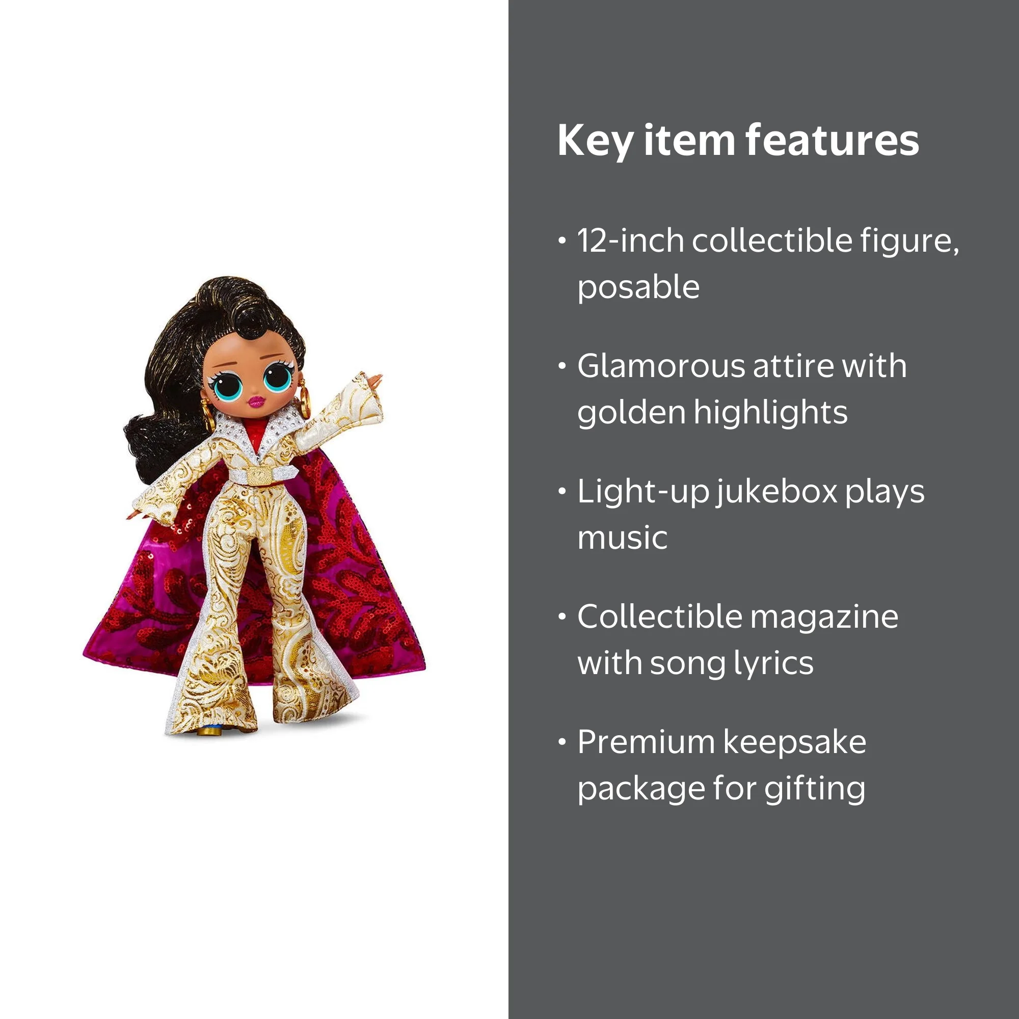 LOL Surprise O.M.G Remix Collector 12-Inch Doll, Jukebox B.B.