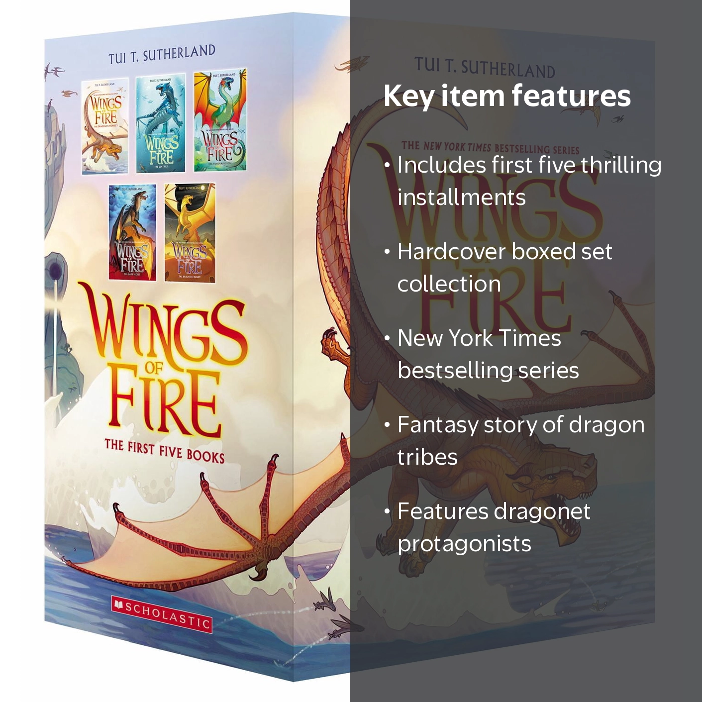 Tui T. Sutherland, Wings of Fire Boxset, Books 1-5, Paperback