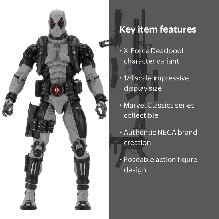 NECA, Marvel, X-Force Deadpool, 1/4 Scale Action Figure - Walmart.com