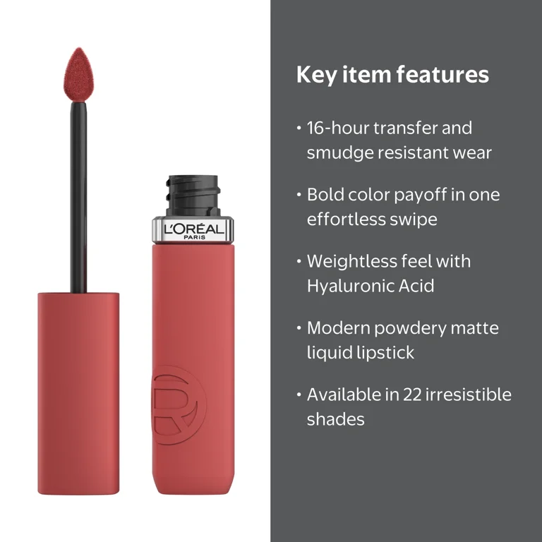 リップ★ L'Oreal Paris Infallible Matte Resistance Liquid Lipstick Crush