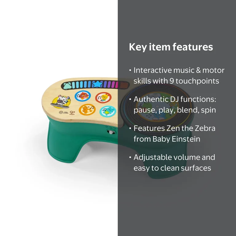 Baby Einstein + Hape DJ Discovery Musical Toy Turntable, Unisex
