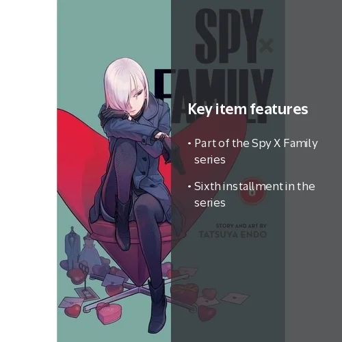 Tatsuya Endo, Spy X Family, Vol. 6, Manga Comic Book - Walmart.com