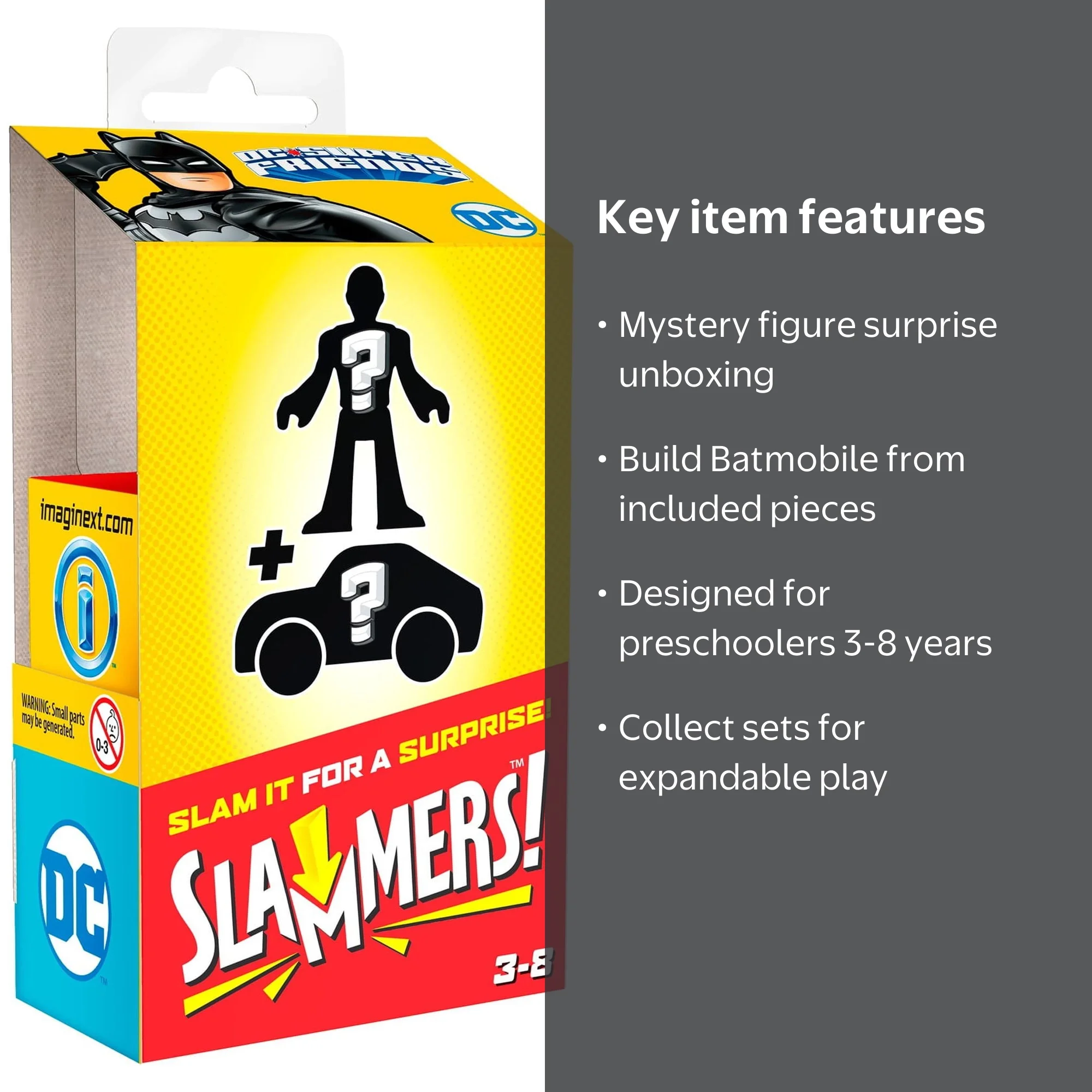 Imaginext, DC Super Friends Slammers Batmobile & Mystery Figure
