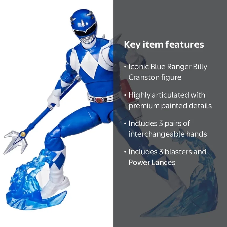 特撮 Power Rangers Mighty Morphin Blue Ranger Hasbro Power Rangers Lightning Collection Toy: Remastered Mighty