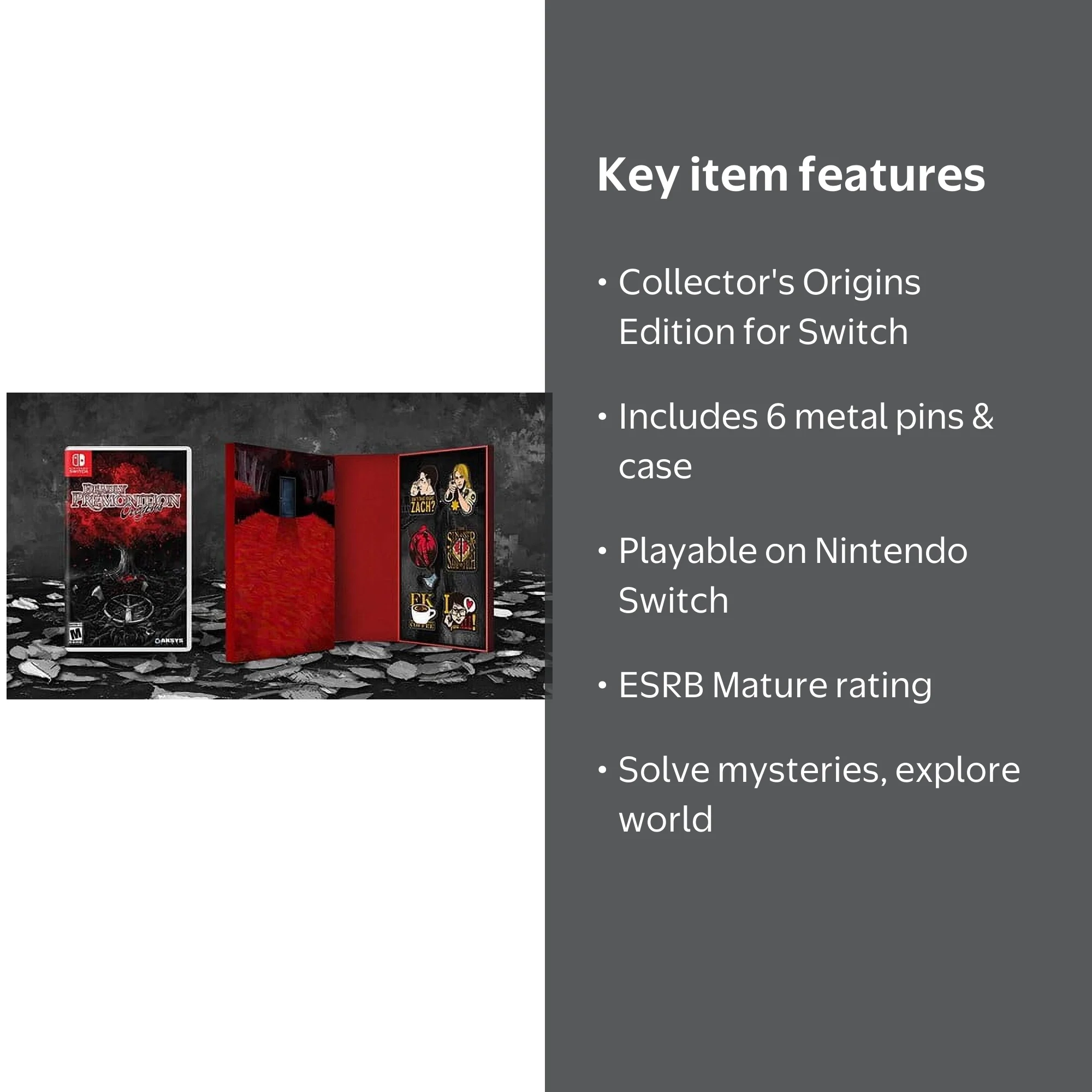 Deadly Premonitions Origins Collector's Edition for Nintendo