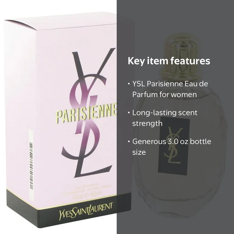 Yves Saint Laurent Parisienne Eau De Parfum Spray for Women, 3.0