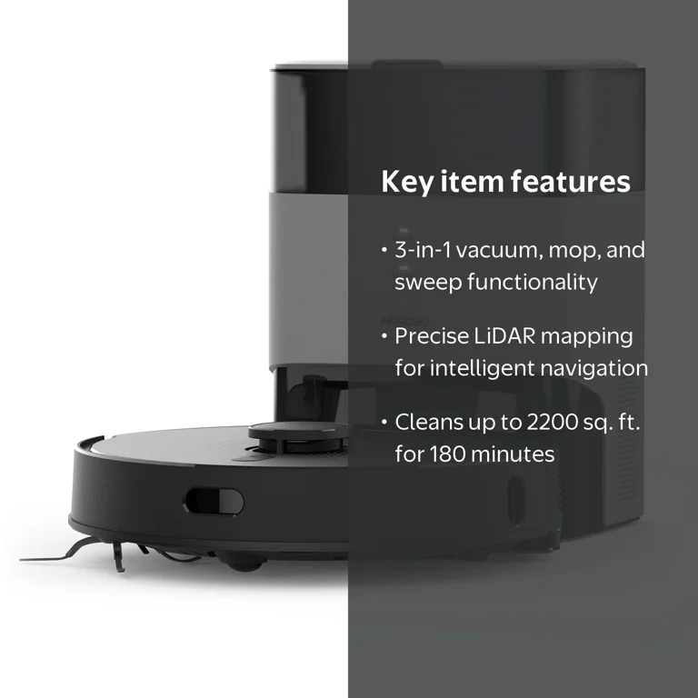 AIRROBO Robot Vacuum Cleaner and Mop Combo L40+, 60 Days Self