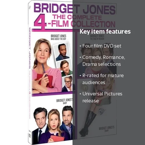 SDS, Bridget Jones 4-Movie Collection, DVD, Comedy Romance Drama
