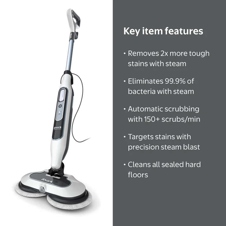 Shark Steam & Scrub Scrubbing Steam Mop, Corded, Steam Blaster