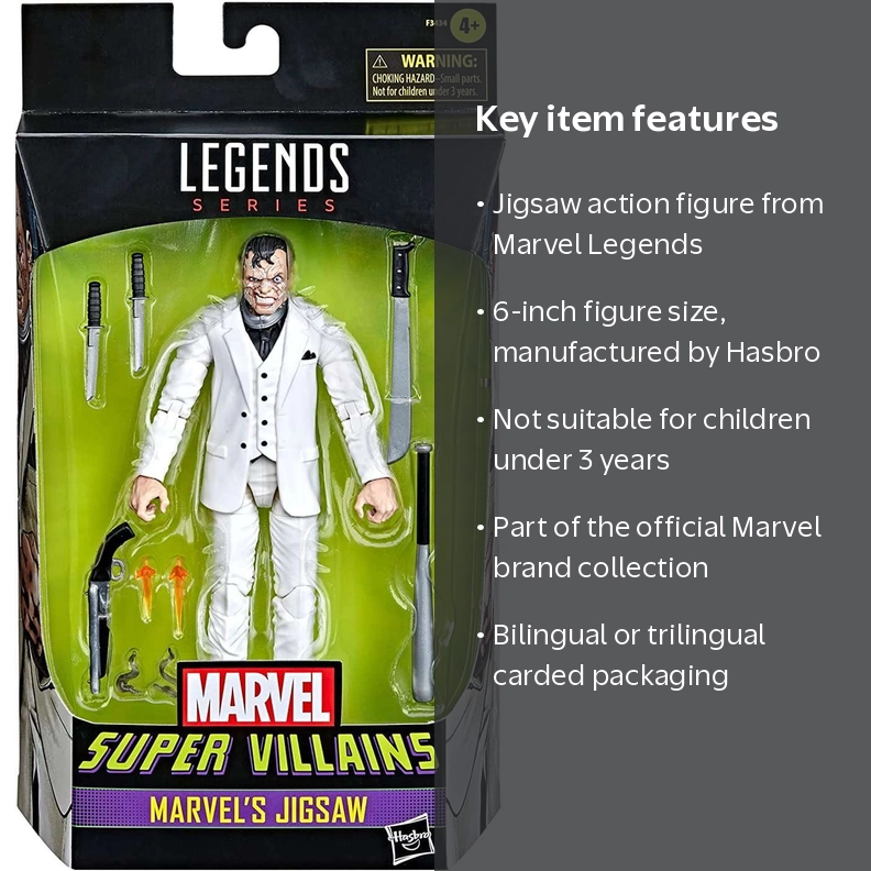 Jigsaw Action Figure - Figure packaging labels - Walmart Business