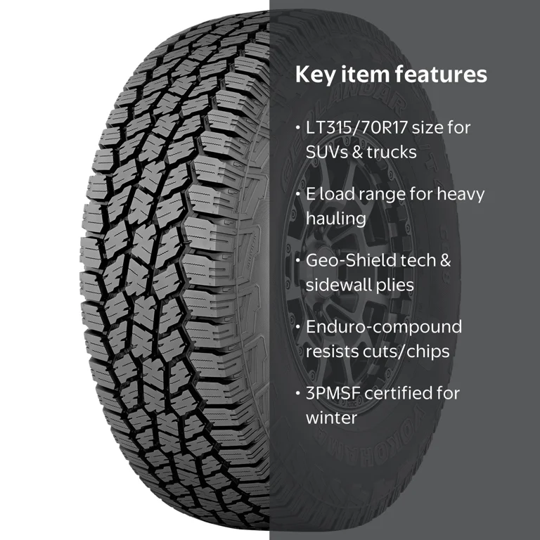 Yokohama Geolandar A/T4 G018 All Terrain LT315/70R17 121/118S E