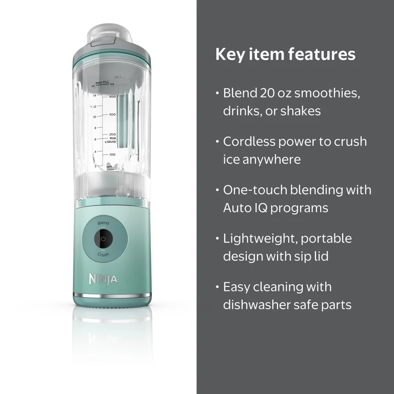 Ninja Blast MAX 20-Oz Portable Personal Blender, Twist & Go Vessel
