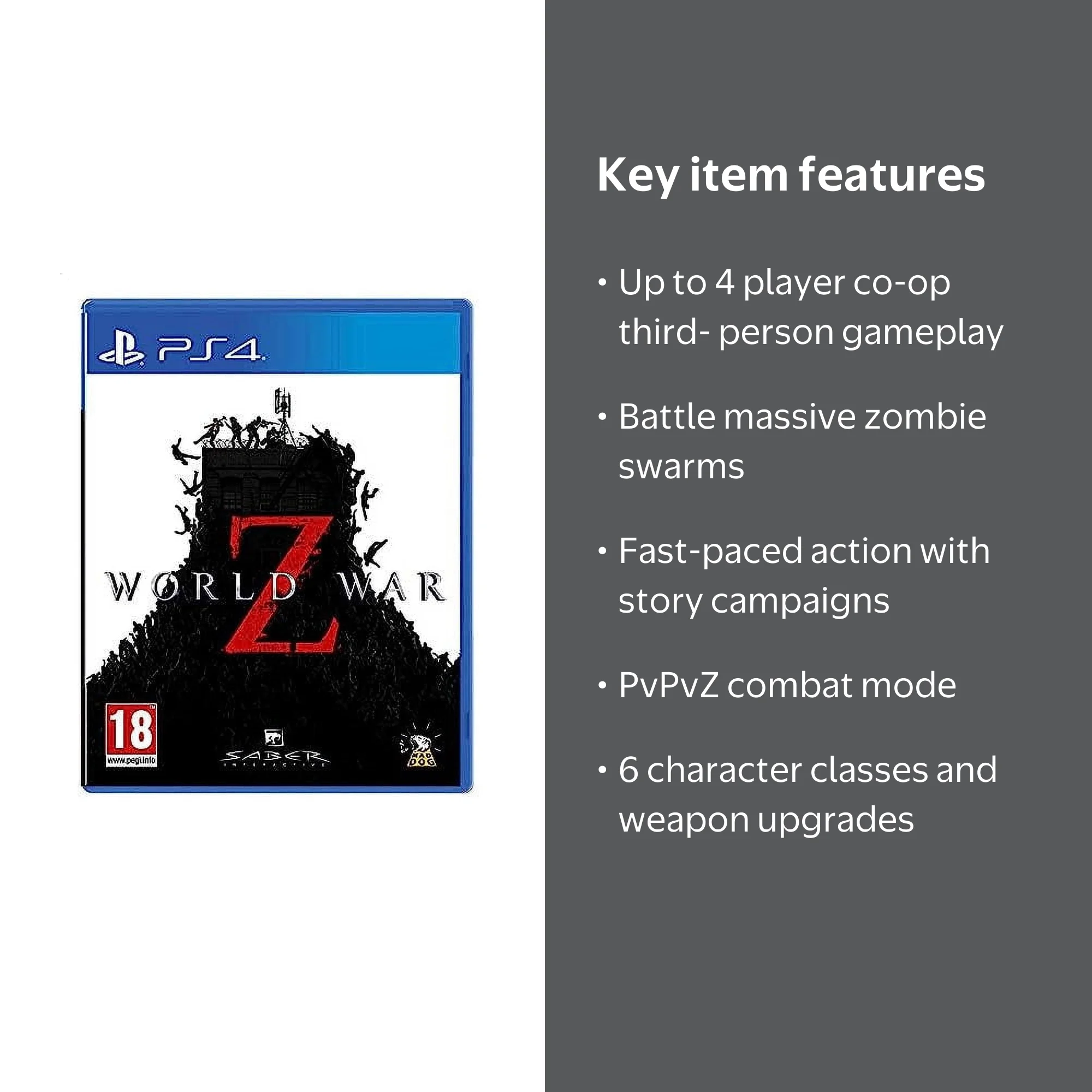 World War Z PS4 (PS4) - Walmart.com