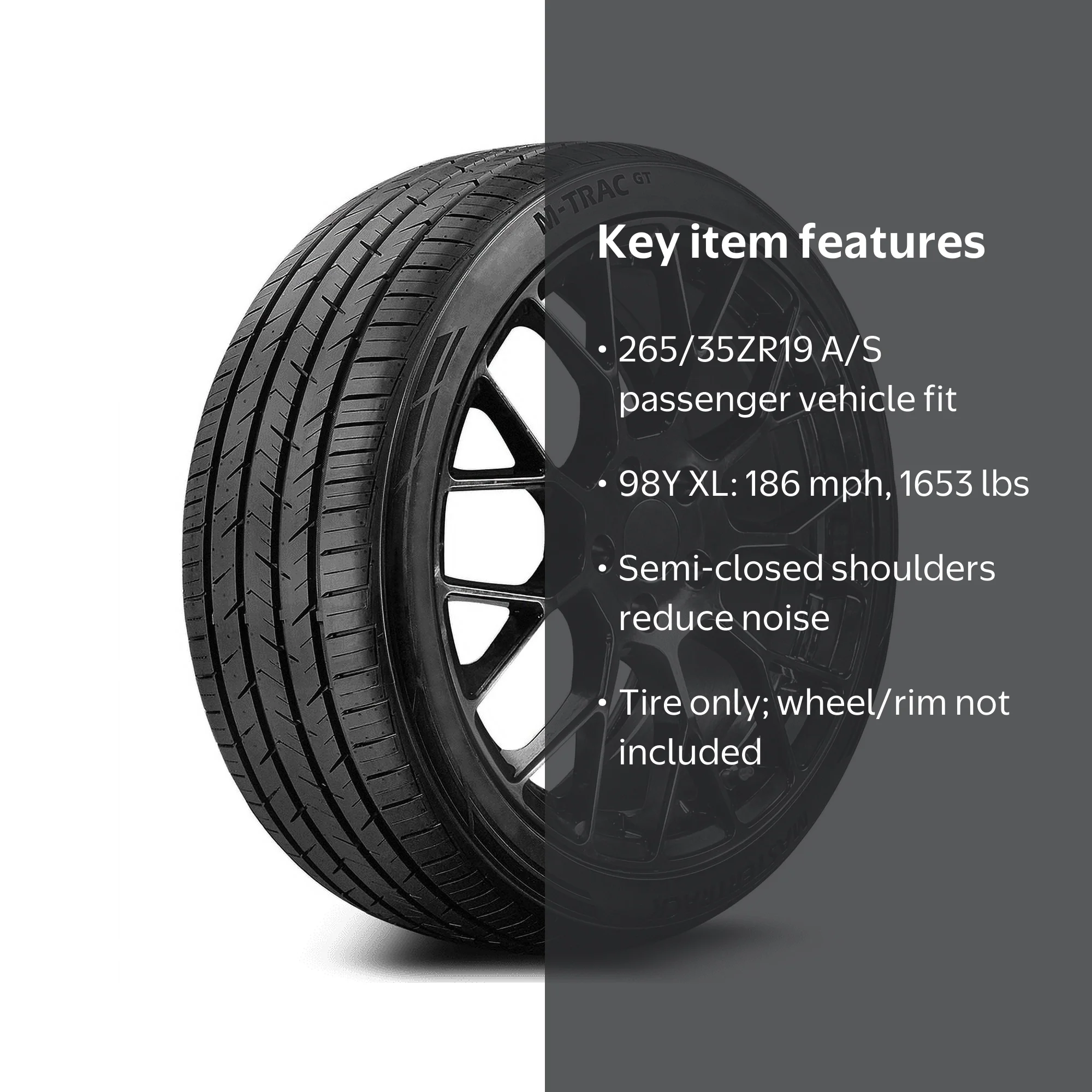 Mastertrack M-TRAC GT High Performance 265/35ZR19 98Y XL A/S