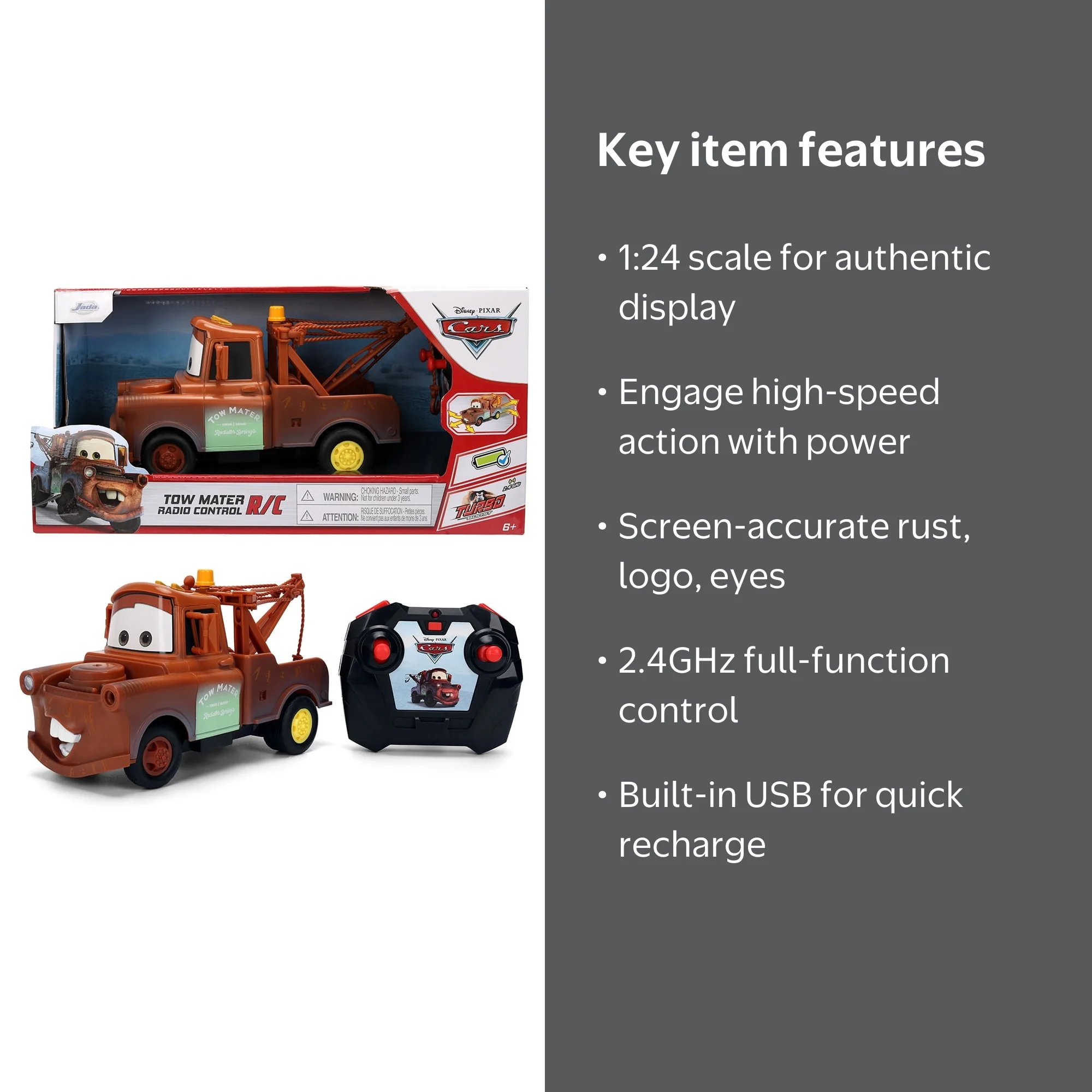Jada Disney Pixar Tow Mater RC - Model RC cars for ecommerce