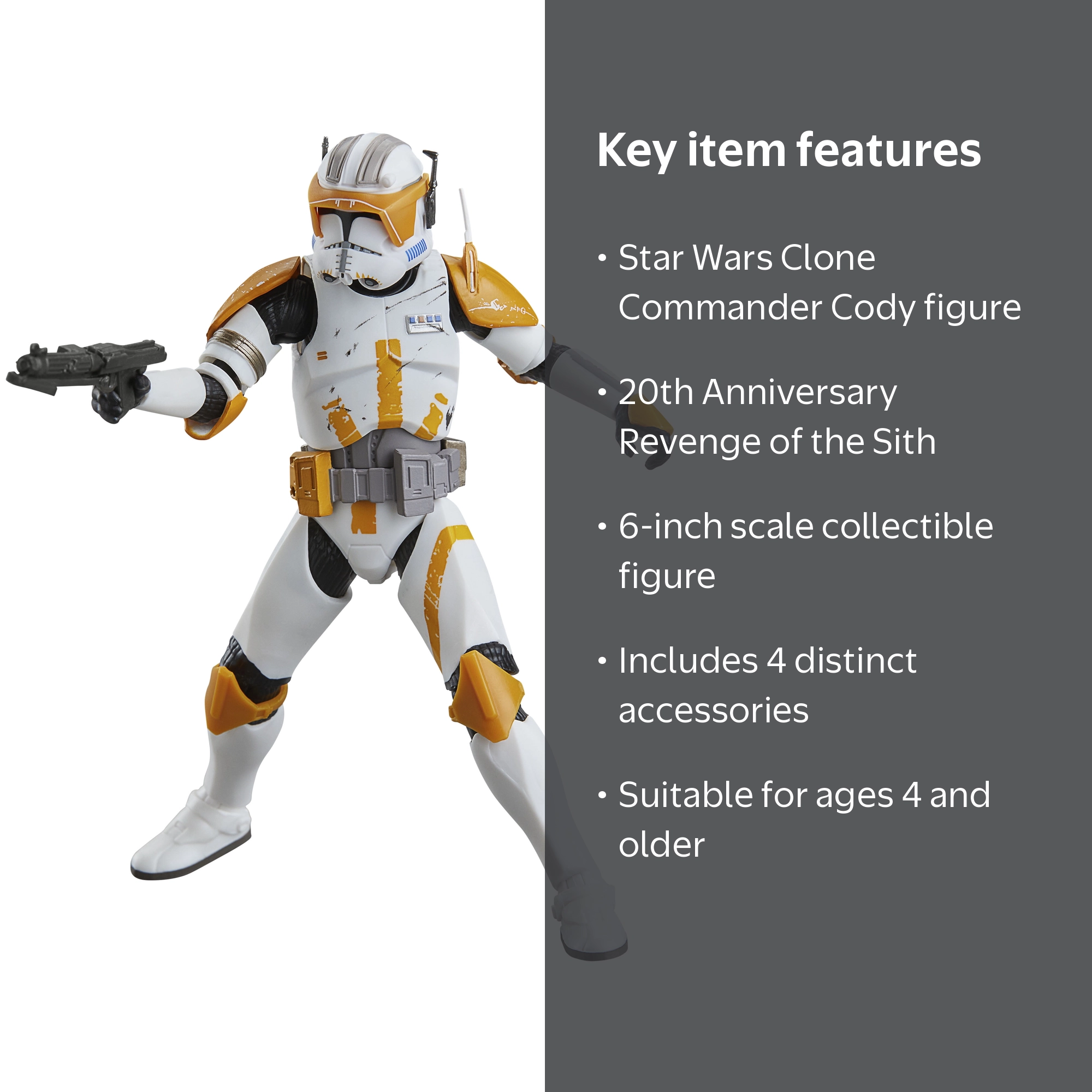 Star Wars Black Series Clone Commander Cody Action Figure (6