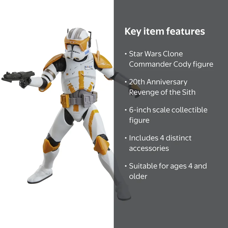 Star Wars Black Series Clone Commander Cody Action Figure (6