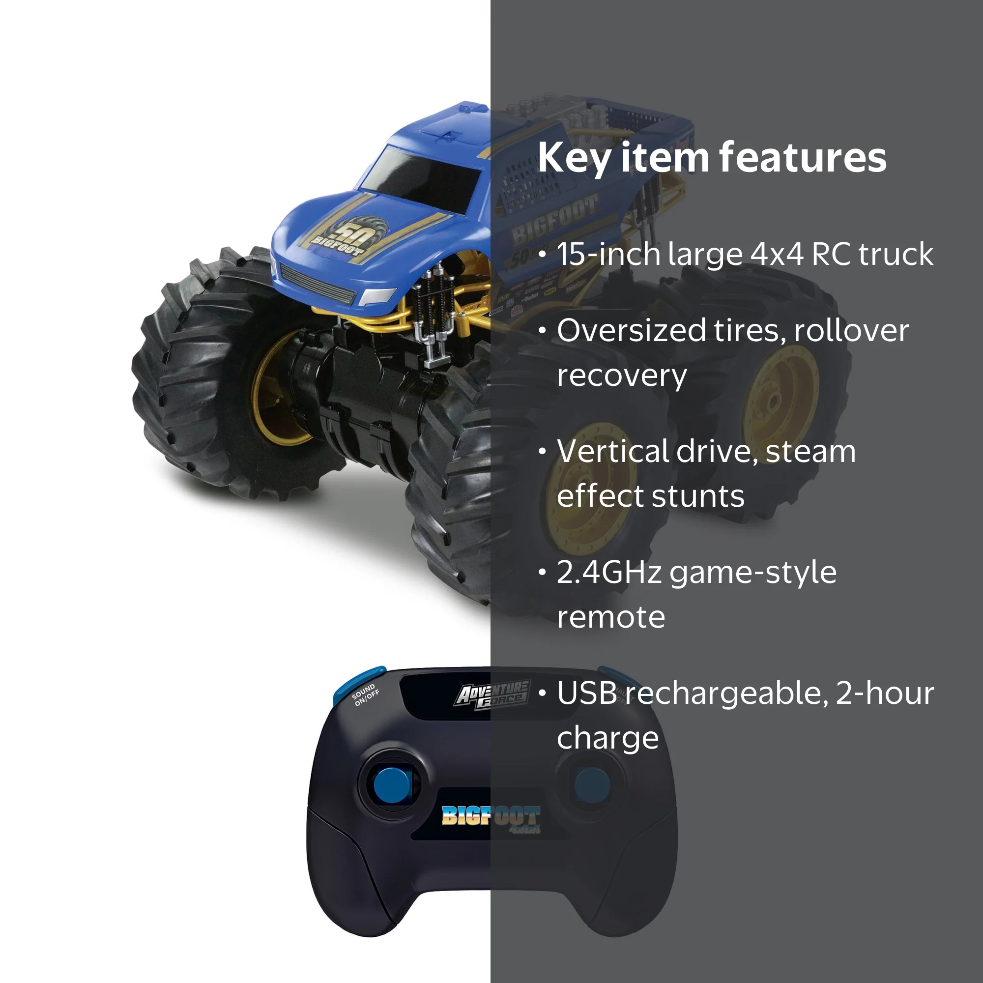 Adventure Force (1:10) 50th Anniversary Bigfoot Remote Control