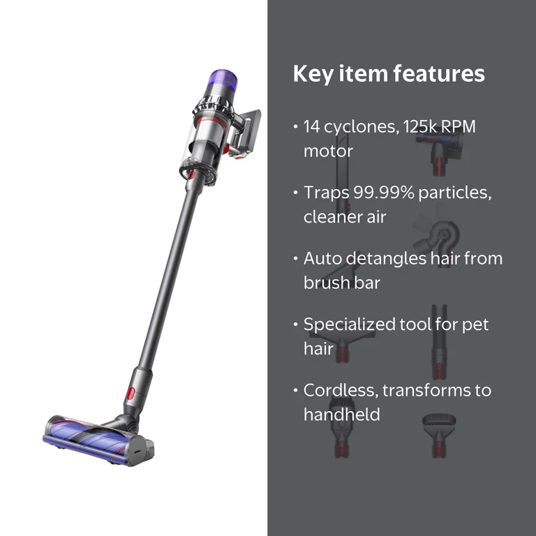 Dyson V11 スティッククリーナー 本体セット Dyson Cordless Vacuum Cleaner with Pet Hair Tools, De-tangling
