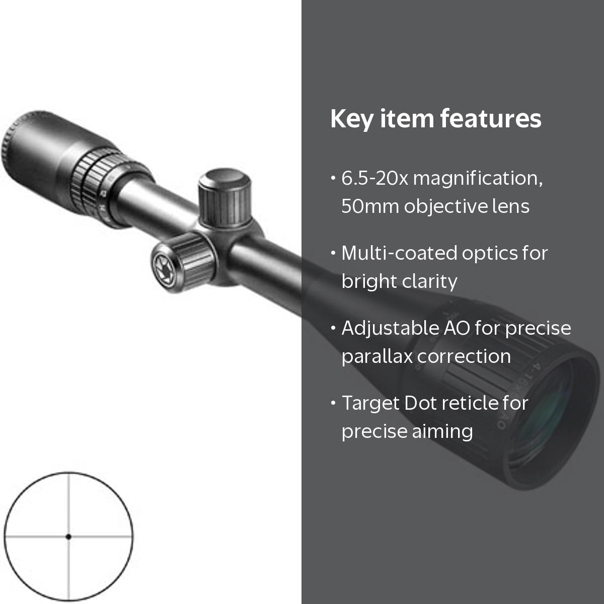 BARSKA 6.5-20X50 VARMINT TARGET DOT - Walmart.com