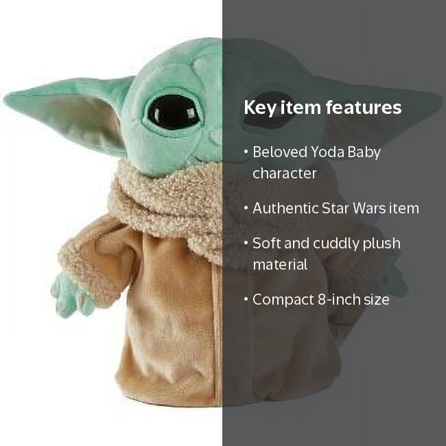 Star Wars YODA BABY The Mandalorian The Child Plush, 8 inch, Green