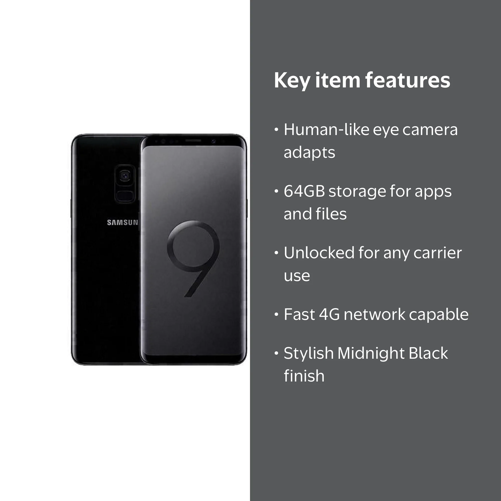 Samsung Galaxy S9 64GB - Cell phones for online marketplaces