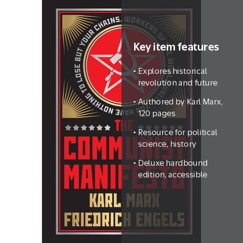 洋書 THE COMMUNIST MANIFESTO Karl Marx, The Communist Manifesto, Deluxe Hardbound Edition, 1848