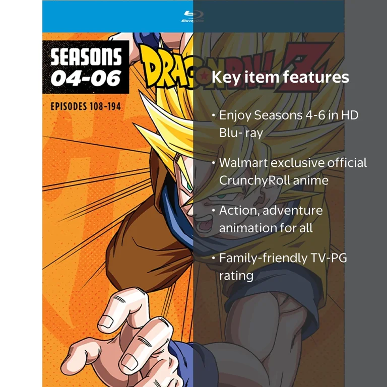 Dragon Ball Z: Seasons 4-6 Blu-ray (Walmart Exclusive CrunchyRoll
