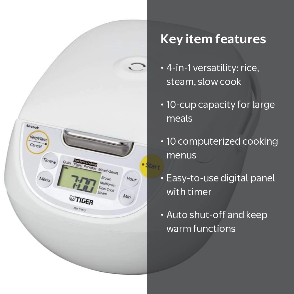 Free Shipping! Tiger 10-Cup Digital Multi Function Rice Cooker