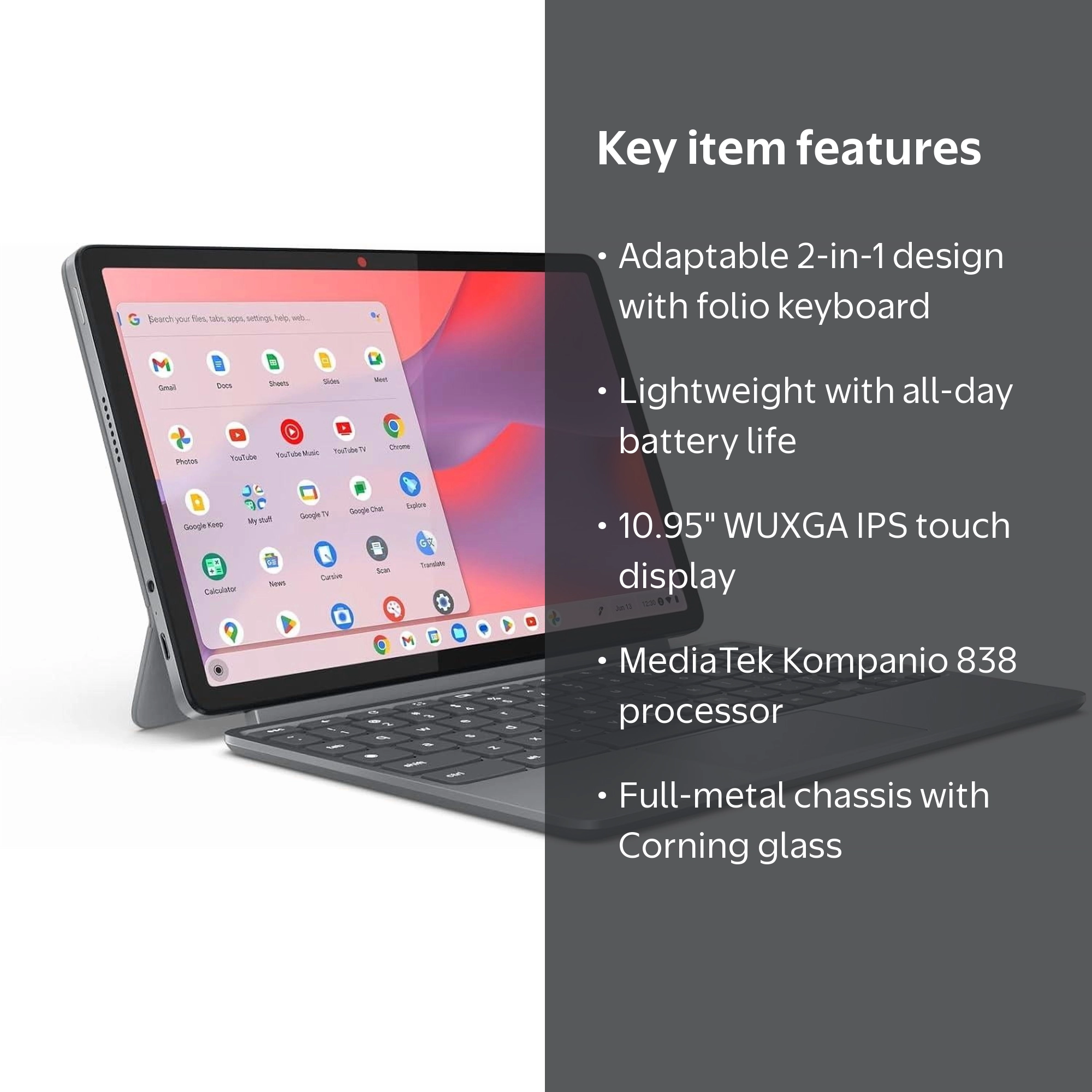 Lenovo, Chromebook Duet, Convertible, 10.95