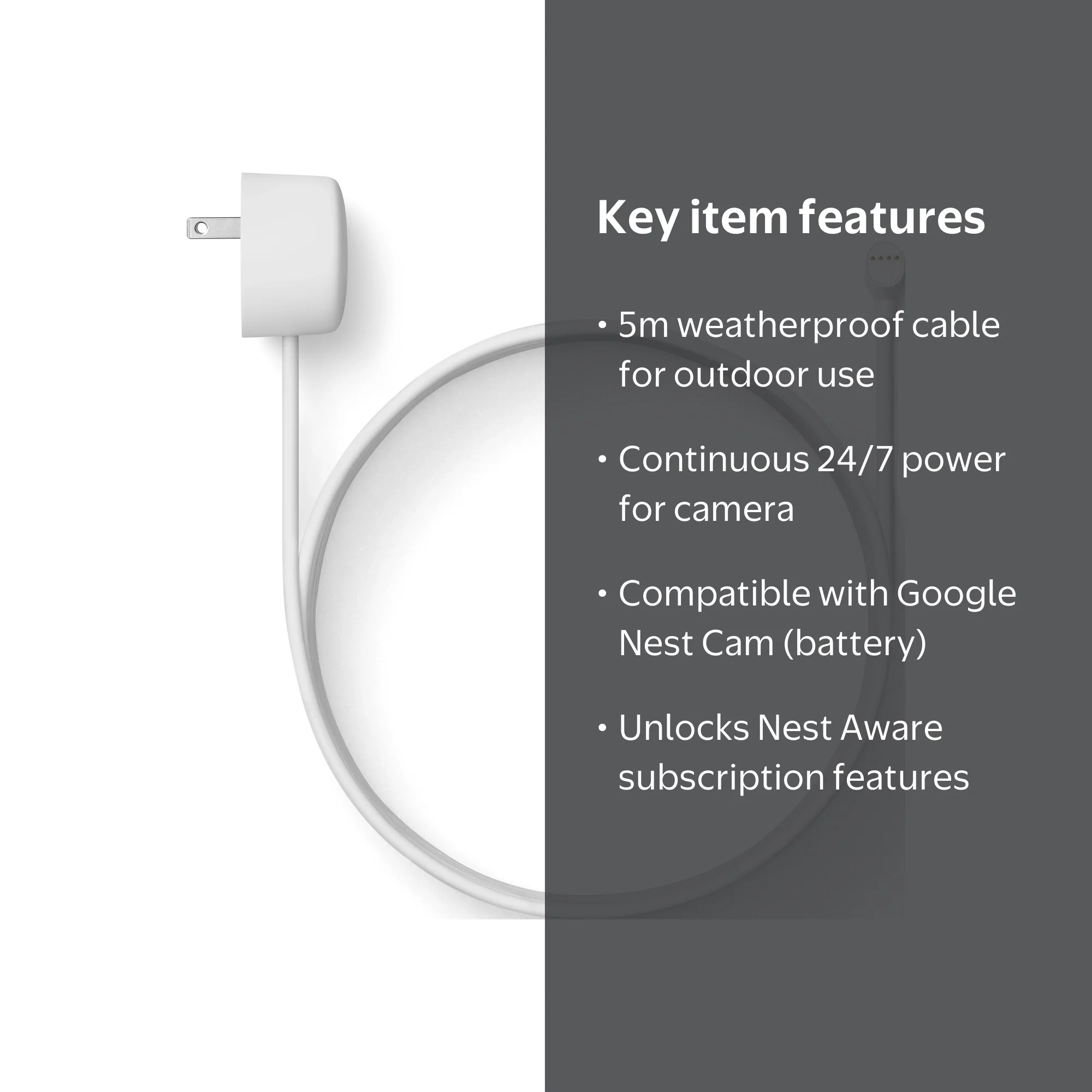 Google Nest Cam Outdoor Security Camera Accessory - Weatherproof