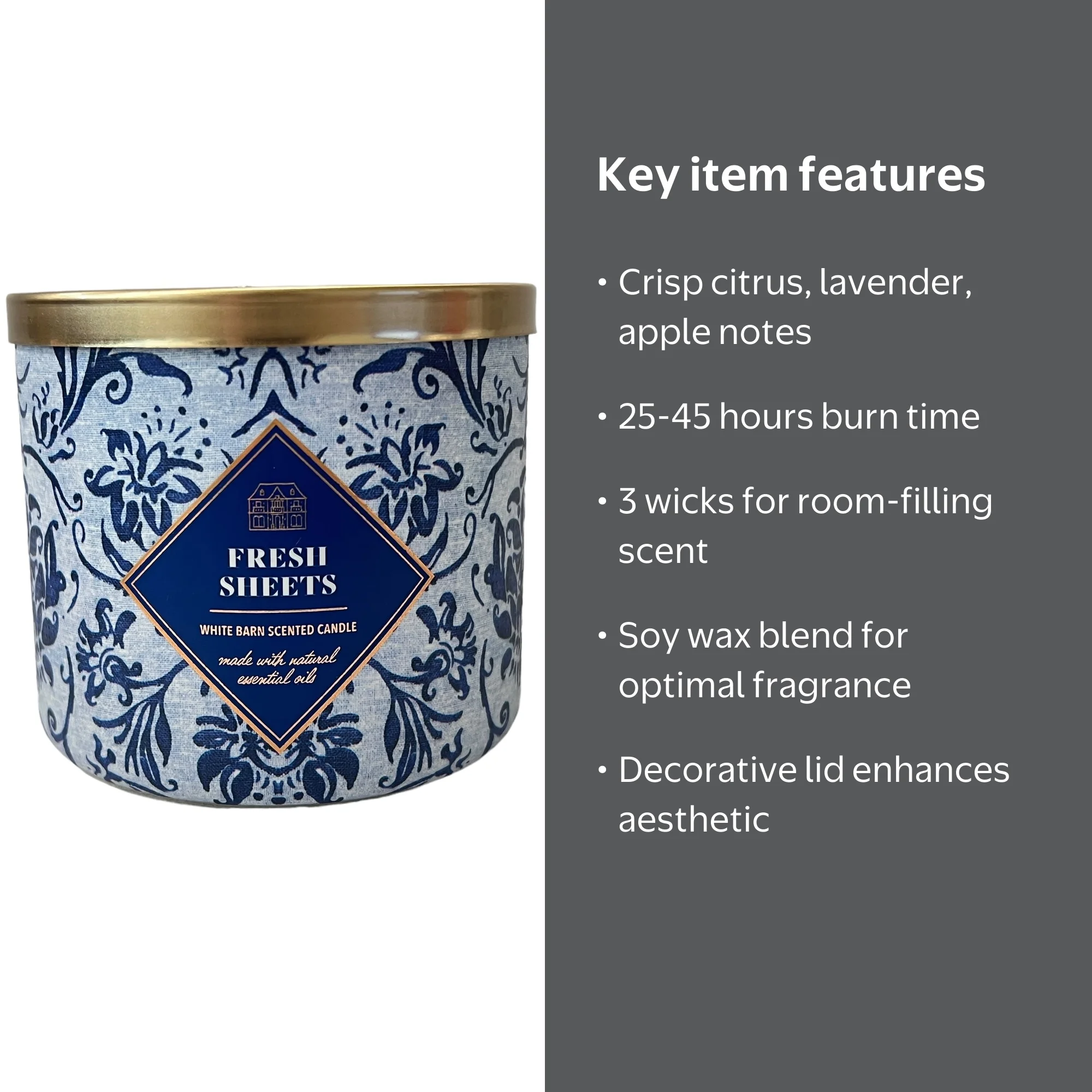 Bath & Body Works Fresh Sheets 3 Wick Scented Candle - Walmart.com