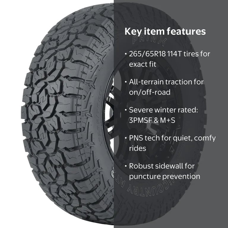 Prinx HiCountry A/T2 265/65R18 114T Light Truck Tire - Walmart.com