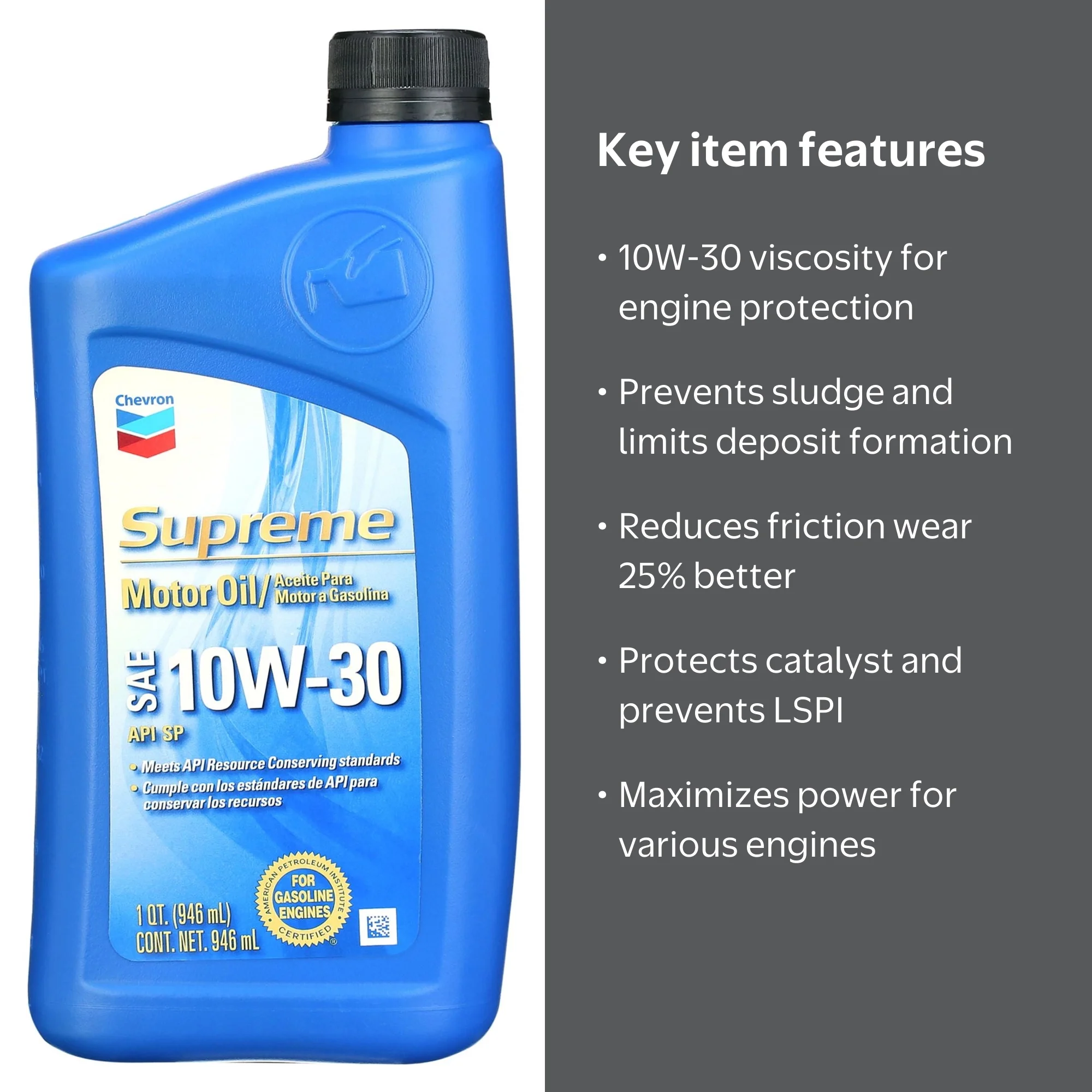 Chevron 10W-30 Oil | Motor oil for transportation - Walmart