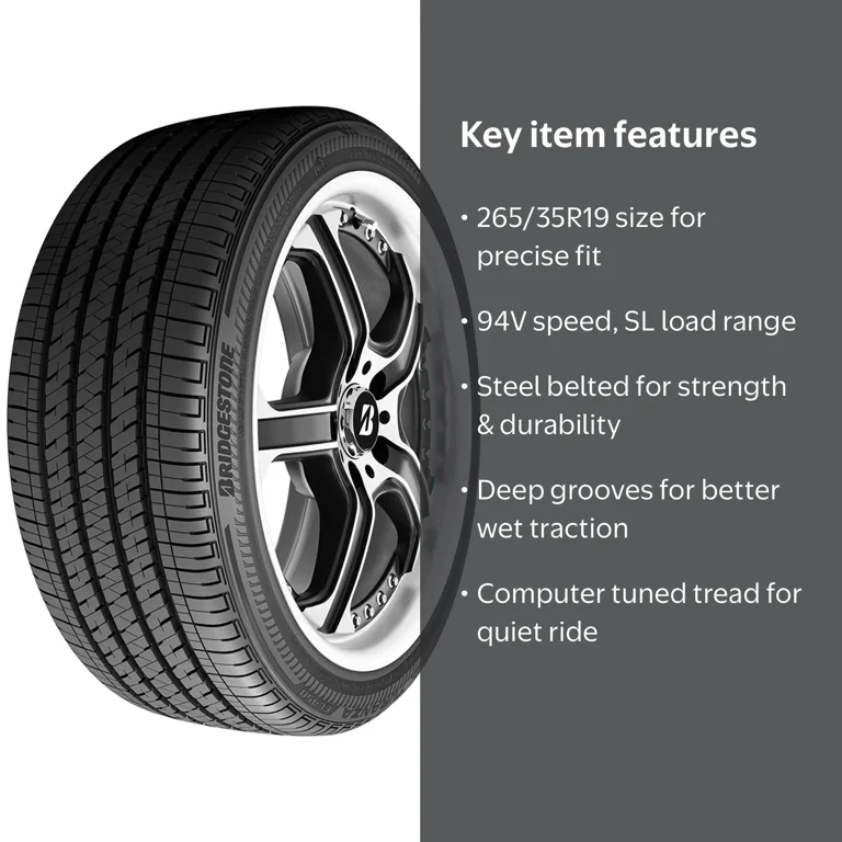 Bridgestone, Passenger Tire, 265/35R19 94V, All Season Traction