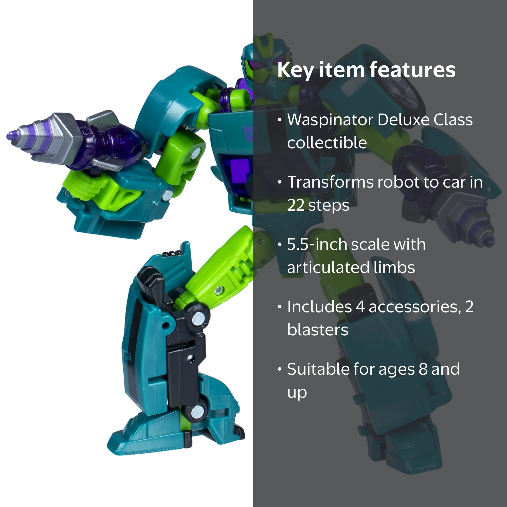ホビーラジコン Wasp 28Pro Transformers Waspinator 5.5‚Äù Deluxe Action Figure, Converts to